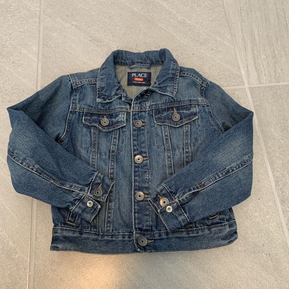 Childrens Place Blue Denim Jacket Size S 5/6 Unisex
